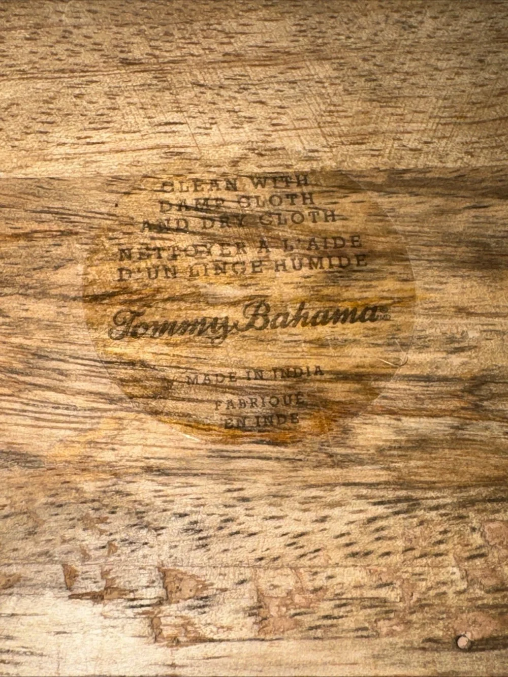 Tommy Bahamma Wooden Decorative Bath Tray with Shell Accents